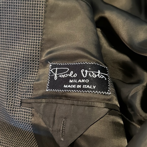 Tessitura Di Quaregna Men’s Suit Jacket Grey Size 44 - Picture 4 of 5